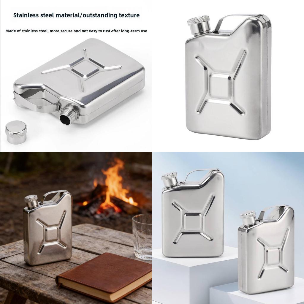 Heavy Duty Stainless Steel Liquor Bottle With Compact Size For Travel And Household Storage