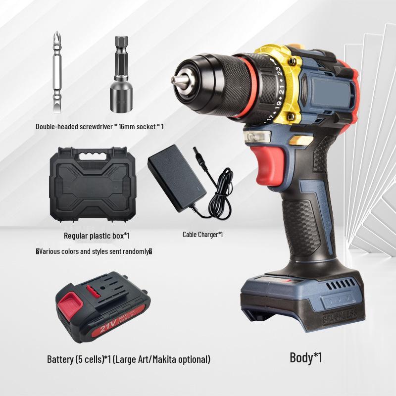 21V Pure Copper Brushless Impact Drill & DIY Electric Screwdriver