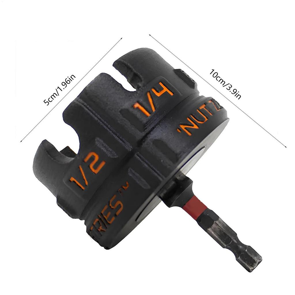 Hex Shank Nut Driver Heavy Duty Drill Bit Nut Inserter Portable Attachment No Slipping Maintenance For Home Technicians Projects