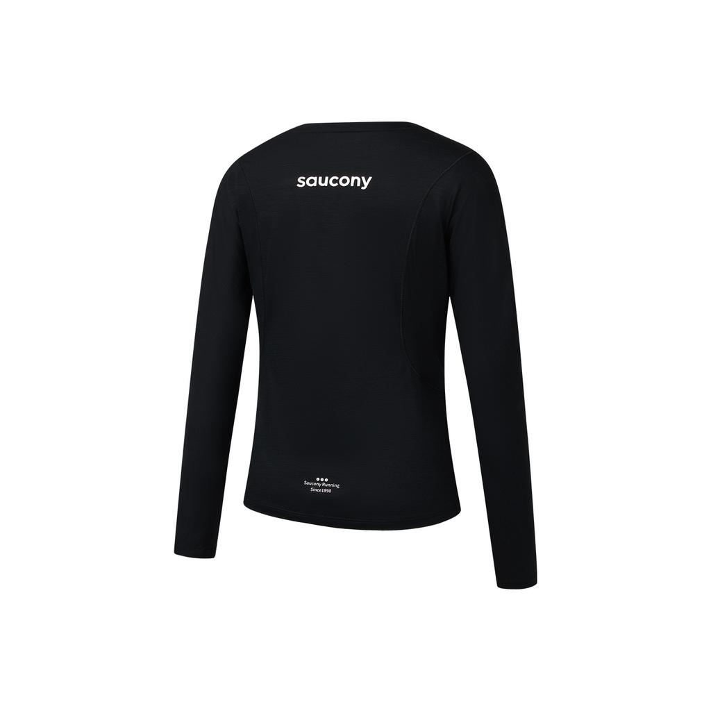 SAUCONY Comfortable Versatile Soft Round Neck Long Sleeve Sweater Unisex Sweater SA1250LT95T-BK001