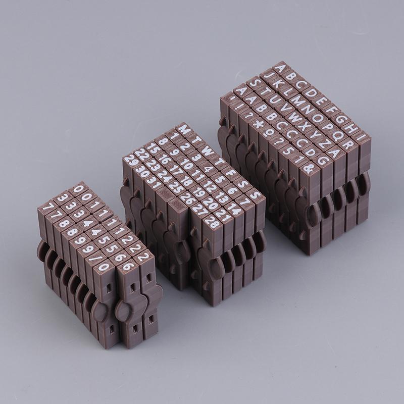 Alphabet Numbering Connected Stamp Rubber Stamp Consolidated Numbers Stamp Perpetual Calendar