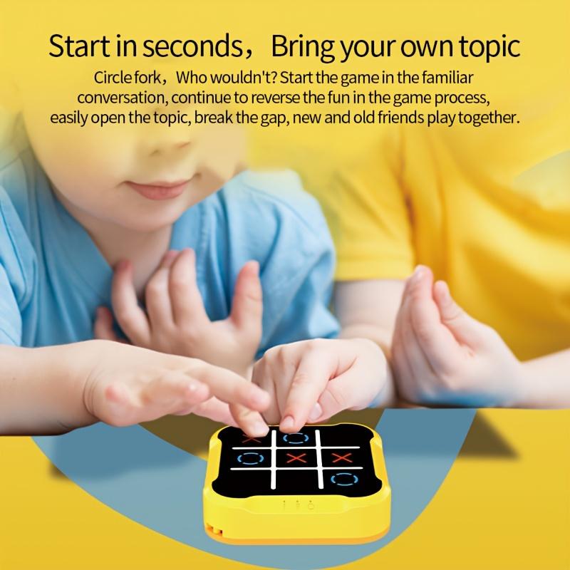 Tic Tac Toe Spiel Multifunktionale Elektronische Spiele Montessori Puzzle Brettspiel Schachset Tragbare Reisespiele für Erwachsene Kinder