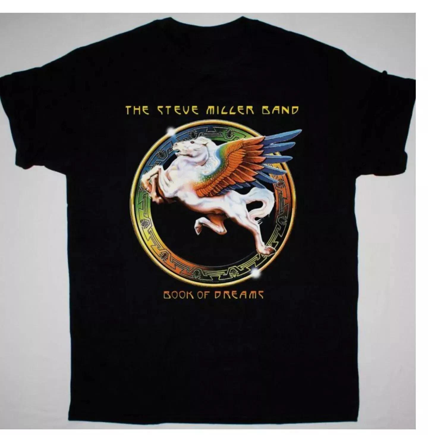 Винтаж STEVE MILLER BAND BOOK OF DREAMS Хлопок Черный Полный Размер Унисекс Рубашка XS