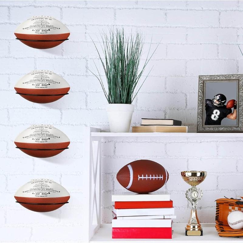 Sturdy Stand for Sports Enthusiasts Ball Stand Holder Display Rugby Football for Leather Training Ball