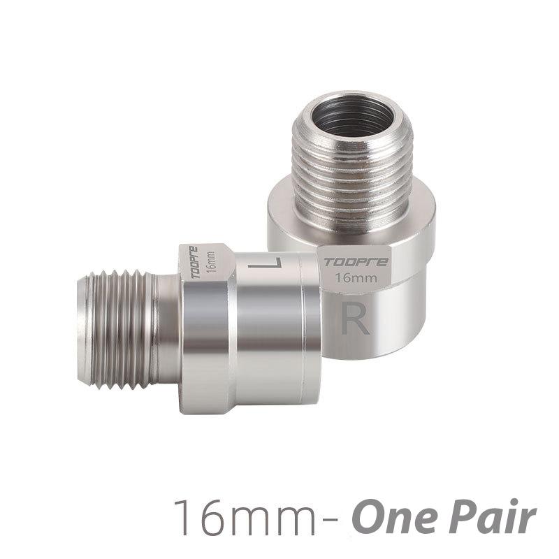 

Bike Bicycle Pedal Extender 16mm/20mm for 9/16 in Threaded Pedals Chrome-Molybdenum Steel 16mm Silver