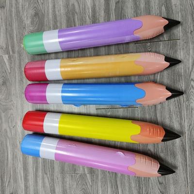Desenhos Temáticos de Desenho Lápis Gigante Material Escolar de Escritório Lápis Inflável Gigante de Madeira Decoração de Sala de Aula Lápis Grande de Madeira