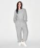 BORN TO WIN W Semi Wide Sweat Jogger Pants [Melange Grey]