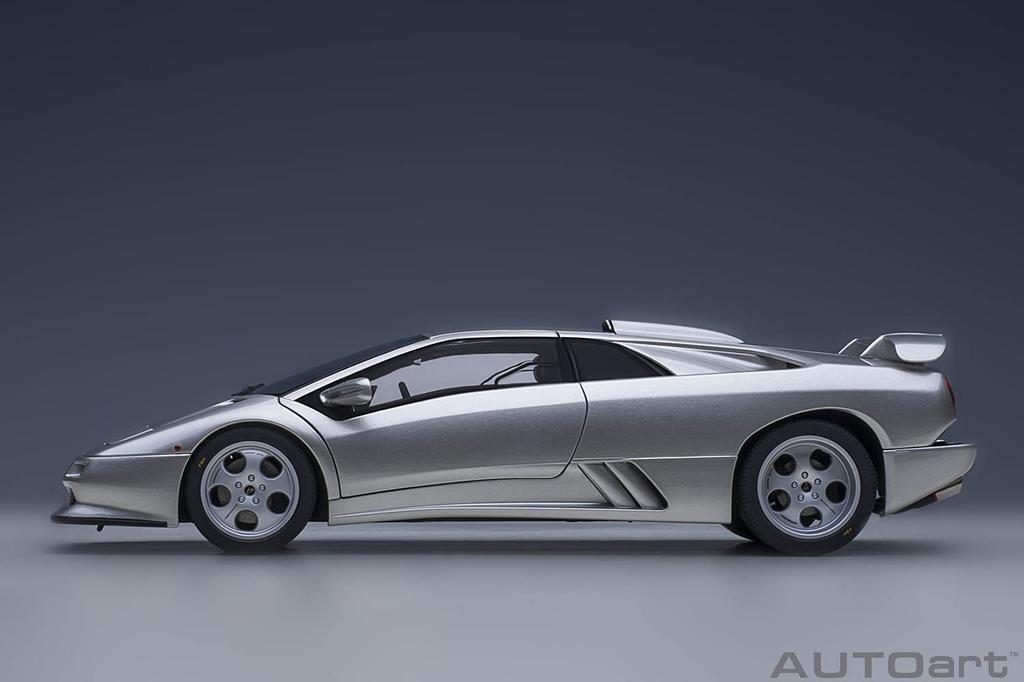AUTOart Lamborghini Diablo SE30 Jota Stříbrný Hotový model 79143 1/18 TITANIO/Metalický