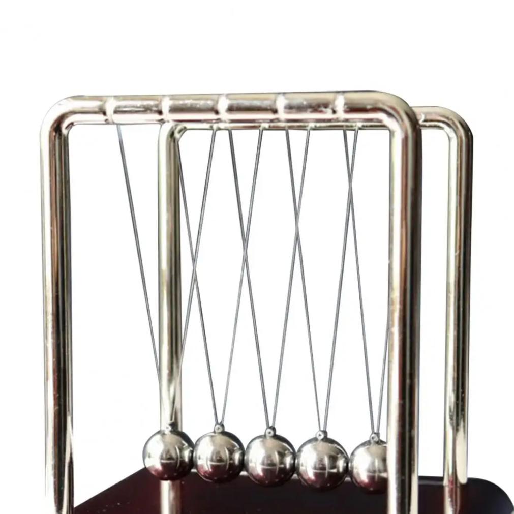Home Decor Newton's Cradle Metal Pendulum Educational Physics Toy Kinetic Energy Office Stress Reliever Ornament2025new