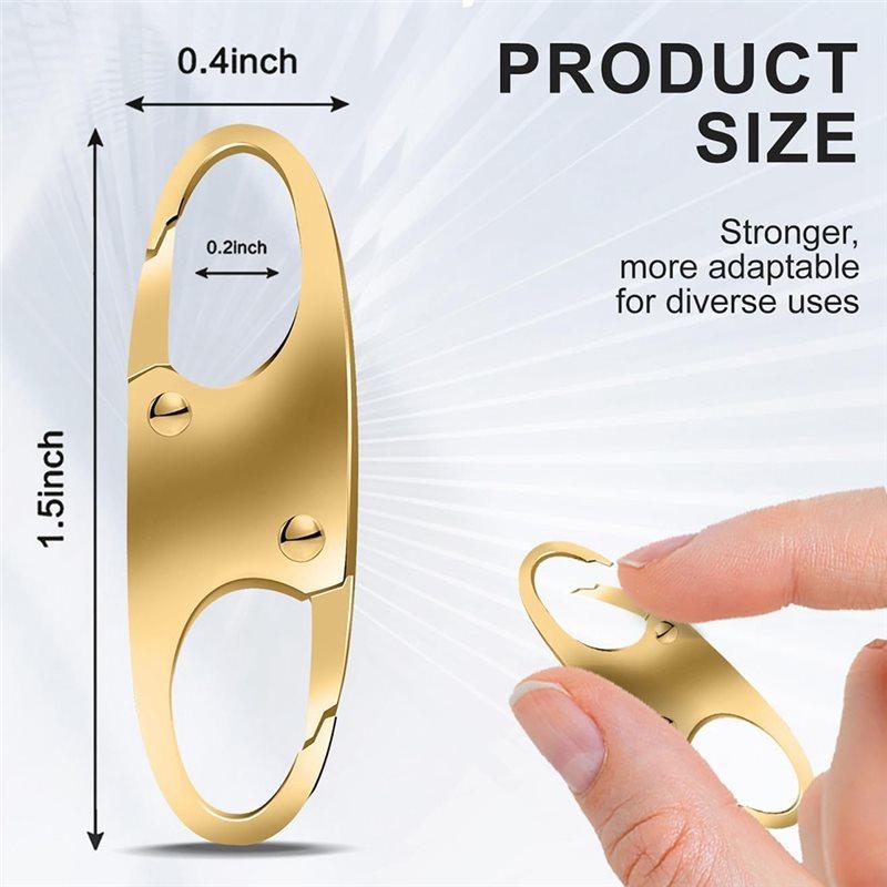 2025 Trend Zipper Clips Dual Opening Design 24 Pcs Carabiner Attachments For Backpack Purse Luggage Suitcase Locks