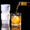 Whiskey Silicone Round Ice Hockey Mold Maker Large Spherical Ice Cube Ice Tray Grinder Suitable for Bar Home Kitchen Supplies