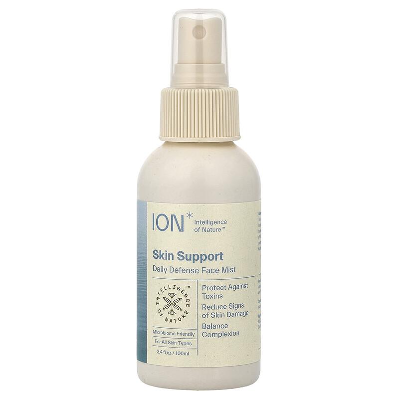 Skin Support, Daily Defense Face Mist, For All Skin Types, 3.4 Fl Oz (100 Ml)