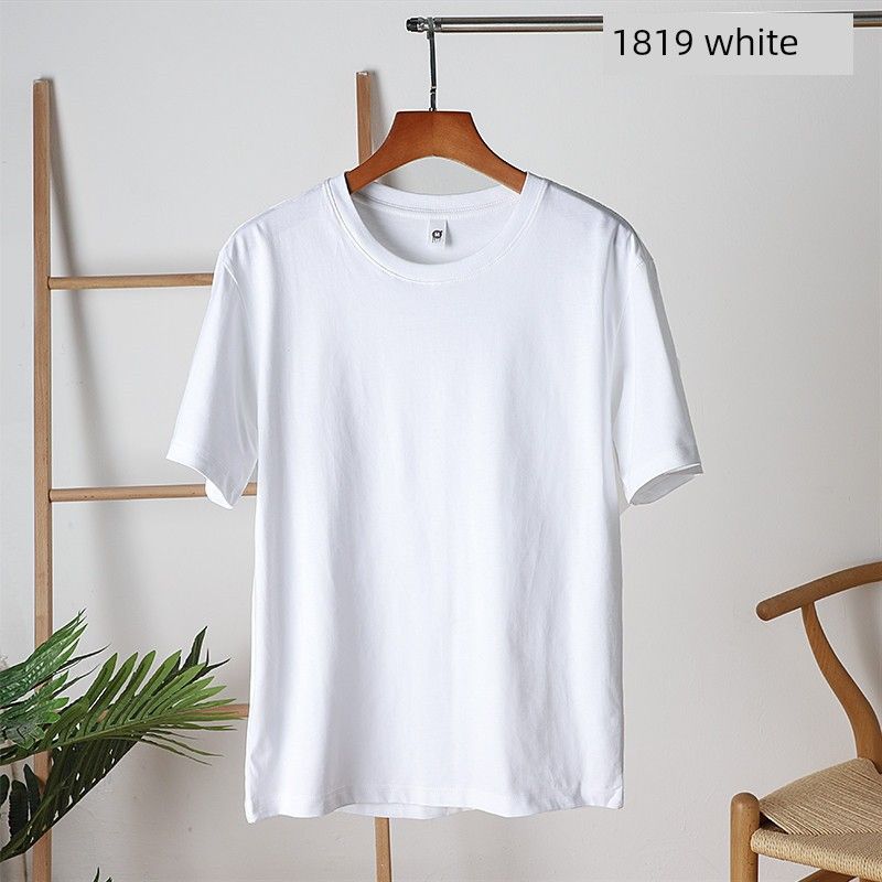 Long-Staple Cotton Foreign Trade Tail Order Men's Casual Short-Sleeved T-shirt