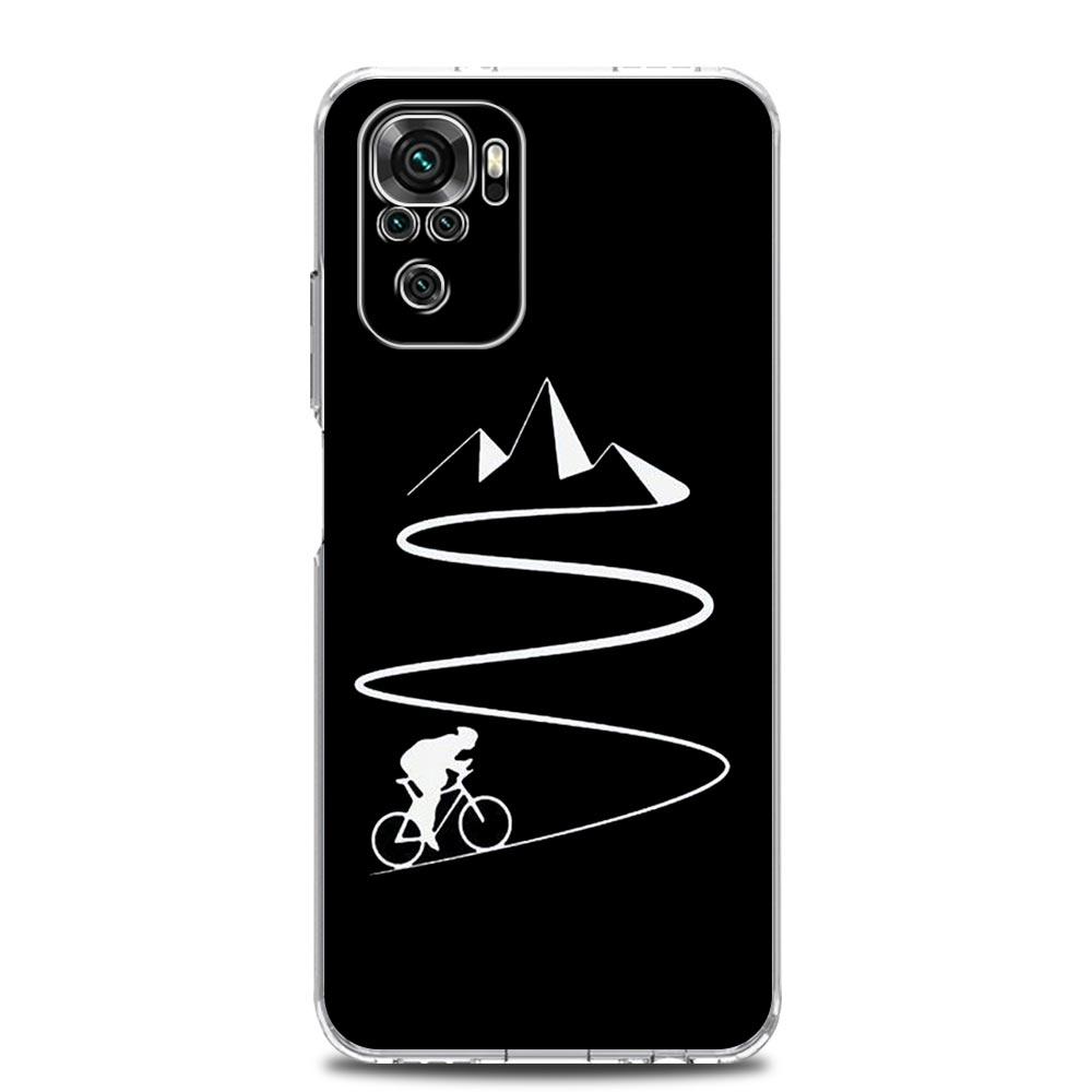 Phone Case For Xiaomi Redmi Note 14 13 12 4G 9S 9 10 11 Pro Plus 5G 14C 13C 12C 10C 9A Soft TPU Cover Mountain Bike Cycling art