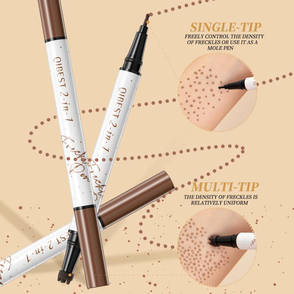1PC Dual Headed Freckle Pen Waterproof, Sweat Proof, Anti Smudging, Quick Drying, Long-Lasting, Natural Makeup Look