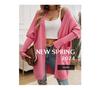 Diyun Women's Batwing Sleeve Cardigan - Autumn/Winter 2024 Collection, Solid Color Sweater Coat