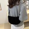 Creative Crossbody Bag Croissant Shoulder Bag Small Pack Brown Matte Pu Dumplings Bag Solid Color Korean Style Gift