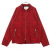 SUSPEREAL Made In Japan Skull Pattern Long Sleeve Zip Jacket L Red Men's Used