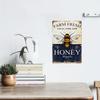 1 pc, "FARM FRESH LOCAL PURE RAW HONEY ORGANIC" Metal Sign, Vintage Plaque Decorative Wall Art, Wall Decor, Room Decor