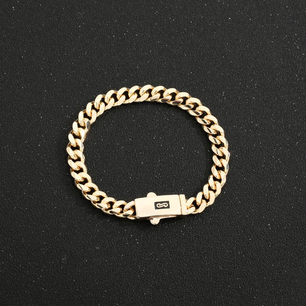 Fashion Monaco Anklet 4N6N8N23cm25cm High Quality 14K Gold Plated Anti-fading Anklet for Men and Women