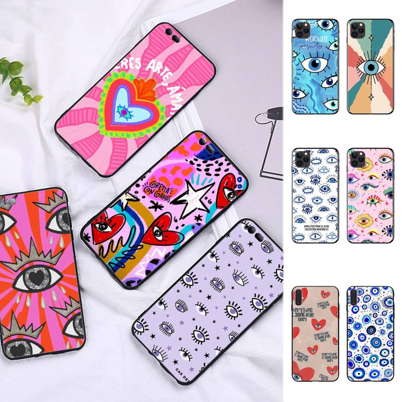 

Чехол для телефона Lucky Eye Blue Evil Eye для iPhone 11 12 13 Mini Pro Max 8 7 6 6S Plus X 5 SE 2020 XR XS Funda Case