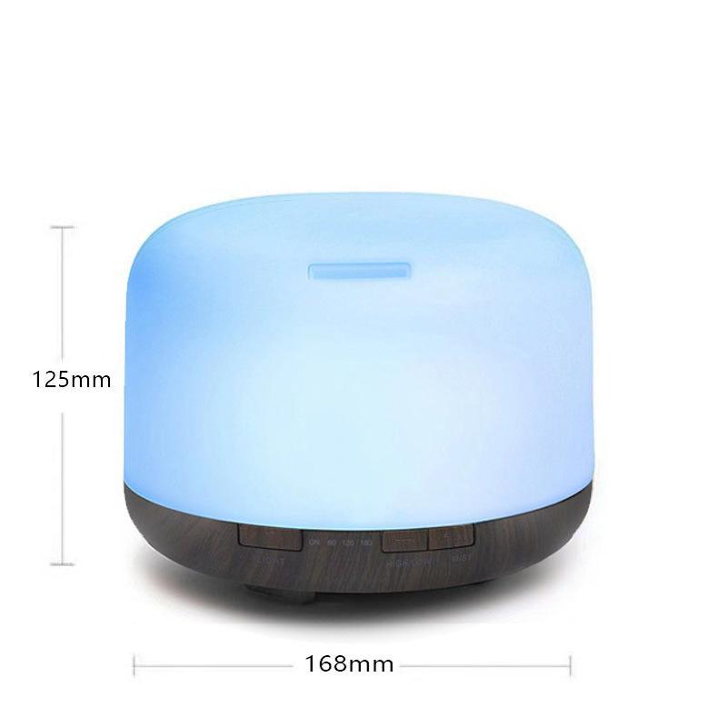 500ML Ultrasonic Air Humidifier & Aroma Diffuser - Muji Style, USB, Large Capacity