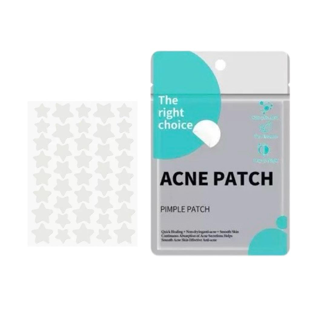 Official Star Acne Patches - 40 Clear, Invisible Hydrocolloid Patches for Pimple Absorption