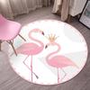 Cute Cartoon Nordic Round Carpet for Bedroom and Dressing Table