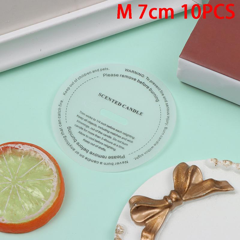 10Pcs Diy Handmade Candle Sticker Cup Labels Dustproof Paper For Scented Candles
