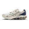 Mizuno Halo Mix Confortable Polyvalent Antidérapant Durable Soutien Chaussures de Course Basses Baskets Femme Gris Bleu D1GH240818