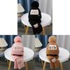 Childrens Knitted Hat And Scarf Set With Windproof Warmth For Winter Play