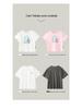 Tongbei Kids' 2024 Summer Korean Style Family T-Shirt - Simple Solid Color for Parent-Child Outfits