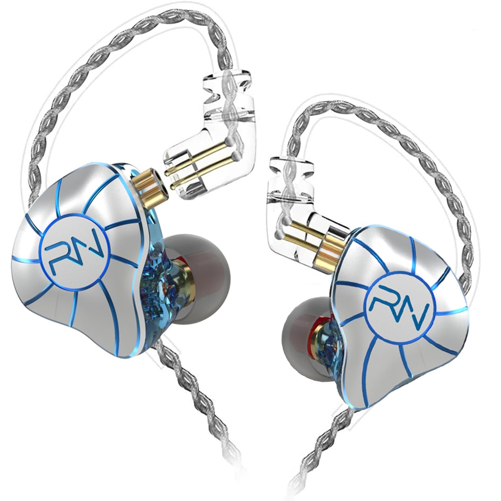 

Разъем RevoNext HiFi Silver Совместим с iPhone15 []RH215SV-C 4BA+1DD Высококачественные наушники-вкладыши 0,75 мм2Pin-Type-C