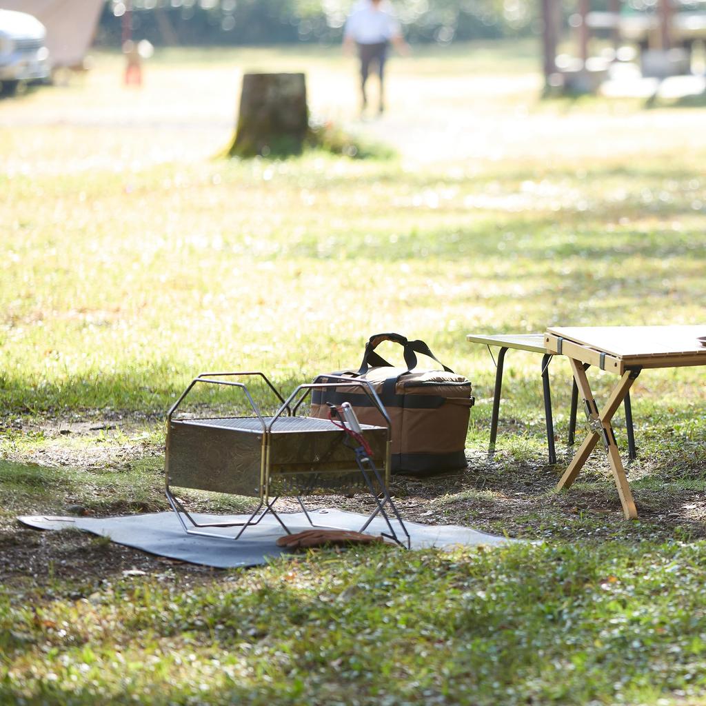 LALPHA (Ralpha) Bonfire Sheet, Spatter Sheet, 100 X 100 Cm, Double-Sided Silicone Coated, Black, FS-001TS