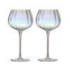 1/2PCS Light Luxury Creative Prism Colorful Red Wine Glass Household Goblet Electroplated Crystal Glass Wine Glass Wine Set