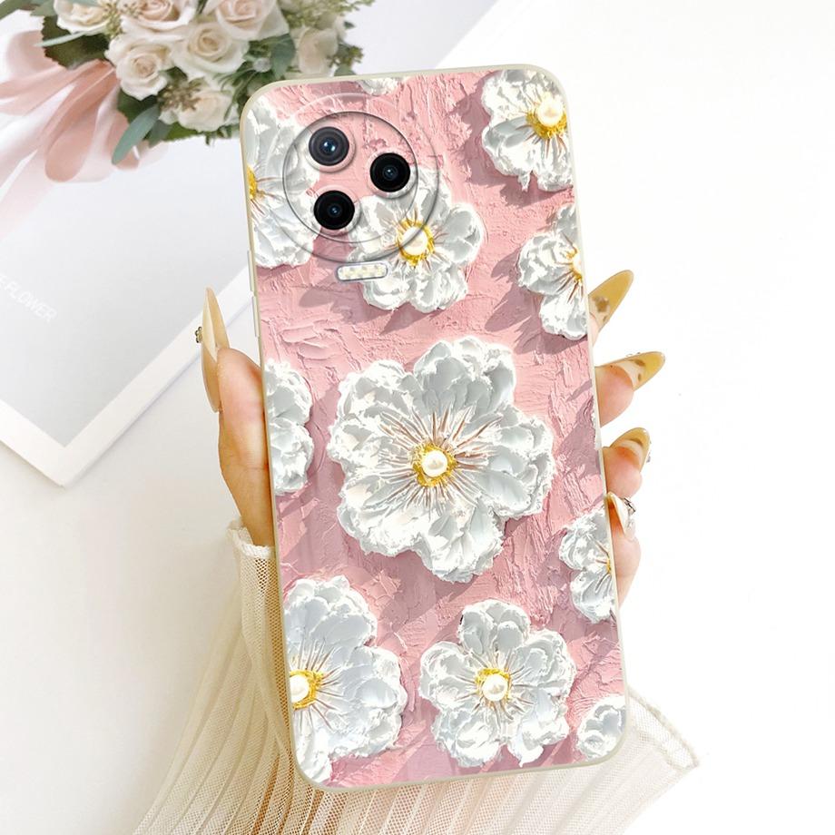 Fashion Painting Phone Case For Infinix Note 12 Pro 12 G96 12i Note12 2023 VIP Funda Soft Silicone Bow Pattern Cartoon Cat Cover