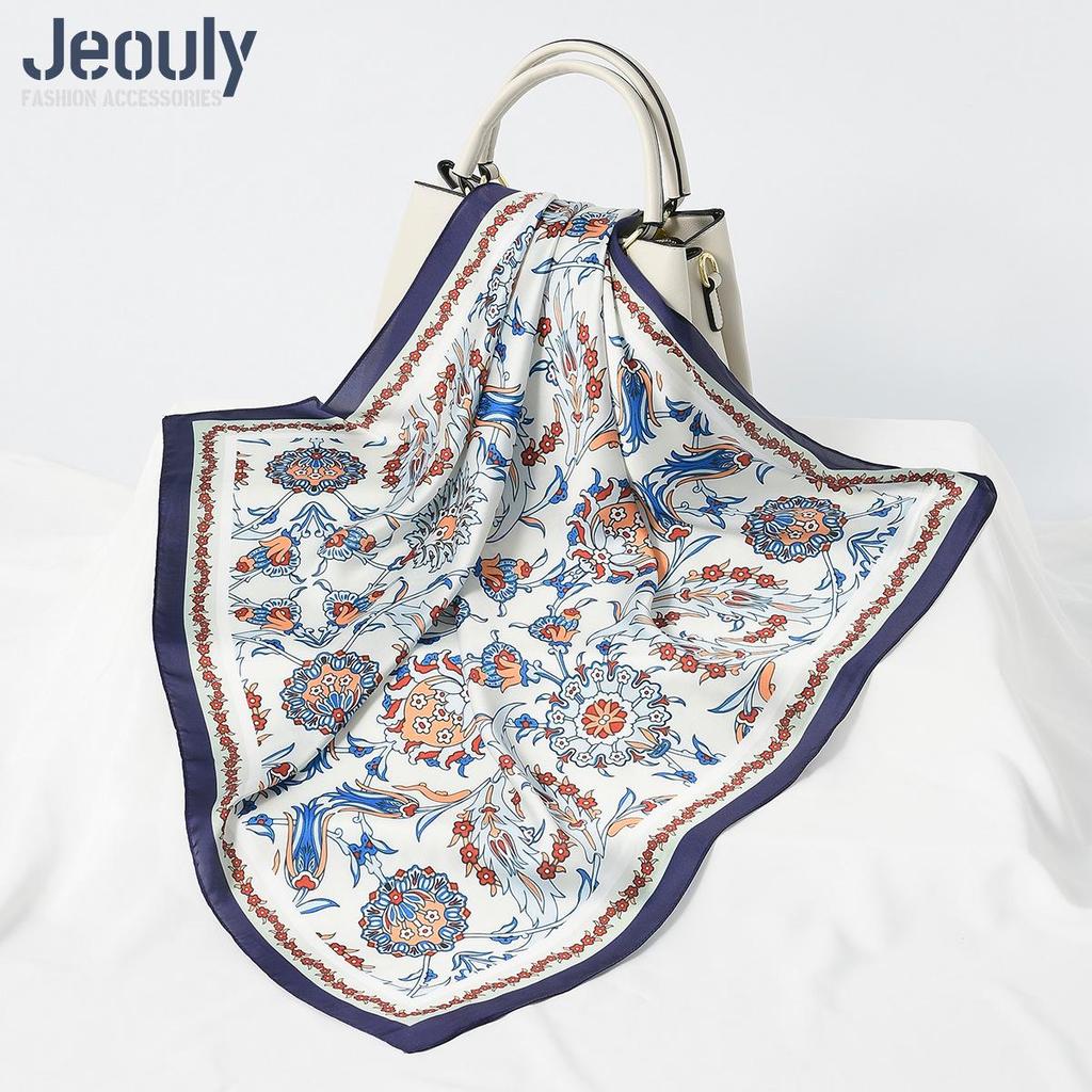 Cross-Border 70cm Silk Cashew Print Scarf - Autumn/Winter Women's Fashion Headscarf