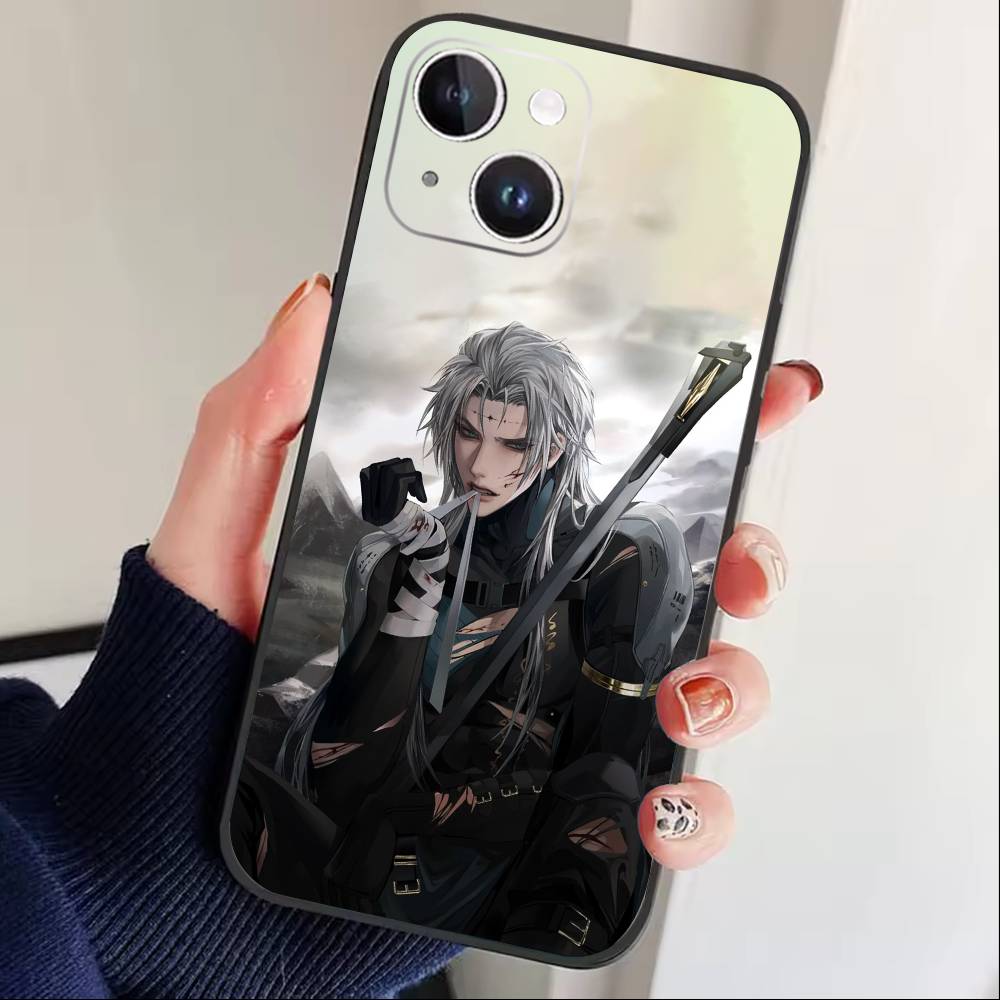 

Чехол для телефона Wuthering Waves для iPhone 17, 16, 15, 14, 13, 12 Plus, Max, мягкий силиконовый, черный iPhone14