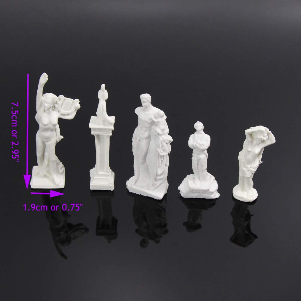Scenery Collection Fountain Model Sculpture Model 13 Pieces Model Building Model Diorama Miniature Garden Decoration Railway Model Education DIY 187