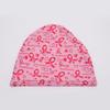 Breathable Breast Cancers Support Beanies Hat Breast Cancers Awareness Print Headwrap Hat Fashion Print Skull Hat for Women