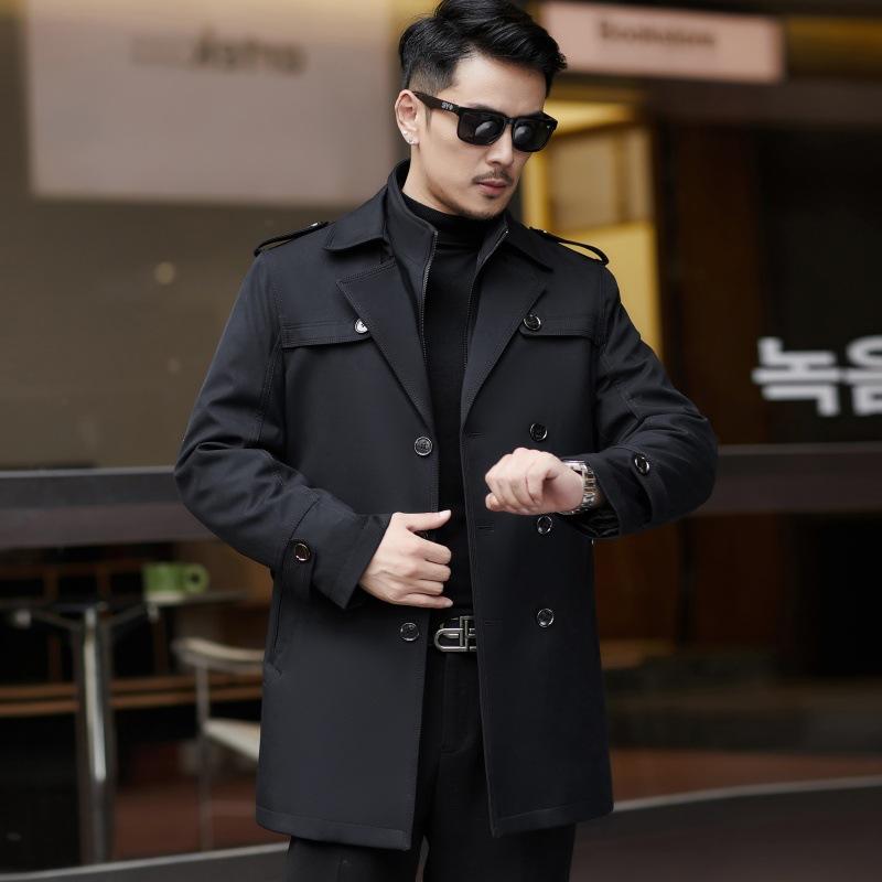 

Мужская куртка среднего возраста, деловая, повседневная, ветровка, зимняя, со съемной подкладкой, новая, средней длины 195