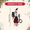 Santa Claus Figurine Christmas Doll Toy Adornment Traditional Standing Figure Xmas Decor for