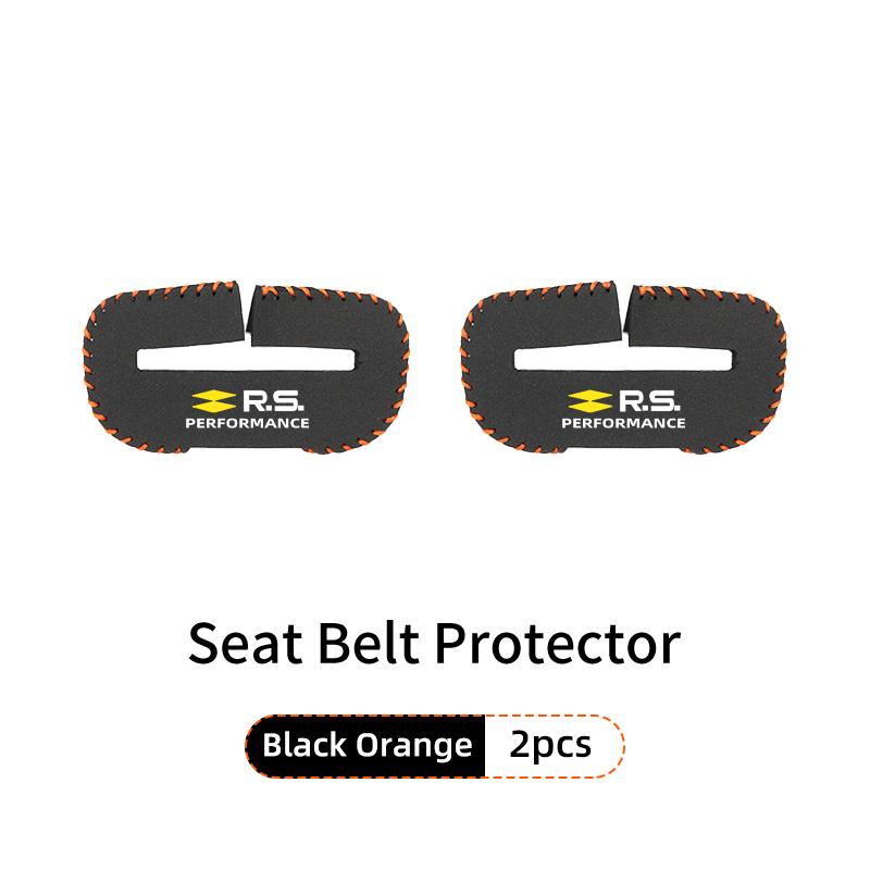 IRHQ6 Car Seat Belt Buckle Clip Suede Wear Resistant Protector Cover For Renault Clio Arkana Captur Twingo Talisman RS Logan Duster