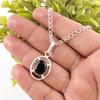Oval Black Onyx Stone 925 Sterling Silver Root Chakra Wedding Gift New Pendant PP-6-17