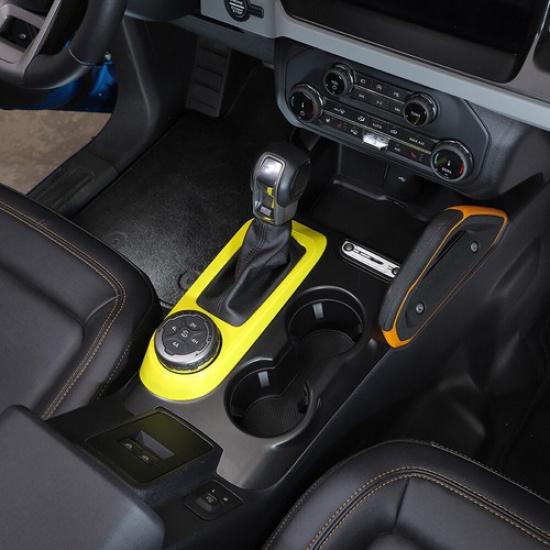 Mitteles Schaltpanel Dekorative Abdeckung Zierleiste Für Ford Bronco 21-25 Gelbes ABS