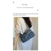 Women Vintage Large Capacity Soft PU Shoulder Bag with Belt Detail for Daily Commute