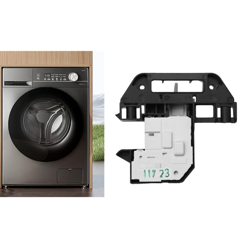 Universal Replacement Door Lock Mechanism Locking System for Front Load Washers Featuring Heat Resistant ABS Texture
