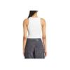 Adidas Originals Slim Fit Round Neck Fashion Pullover Vest Women Tops White KA2689