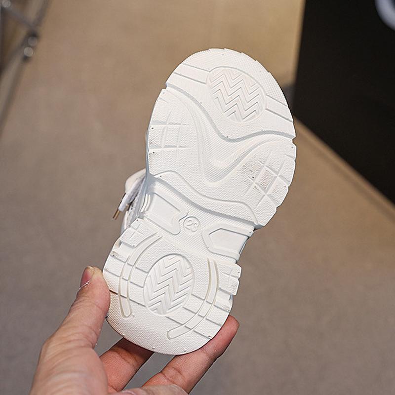 Girls' Sports Shoes Anti Slip Soft Sole Sequin Shinny Butterfly Cute Tennis Running Shoes Princess Shoes Baby Girls