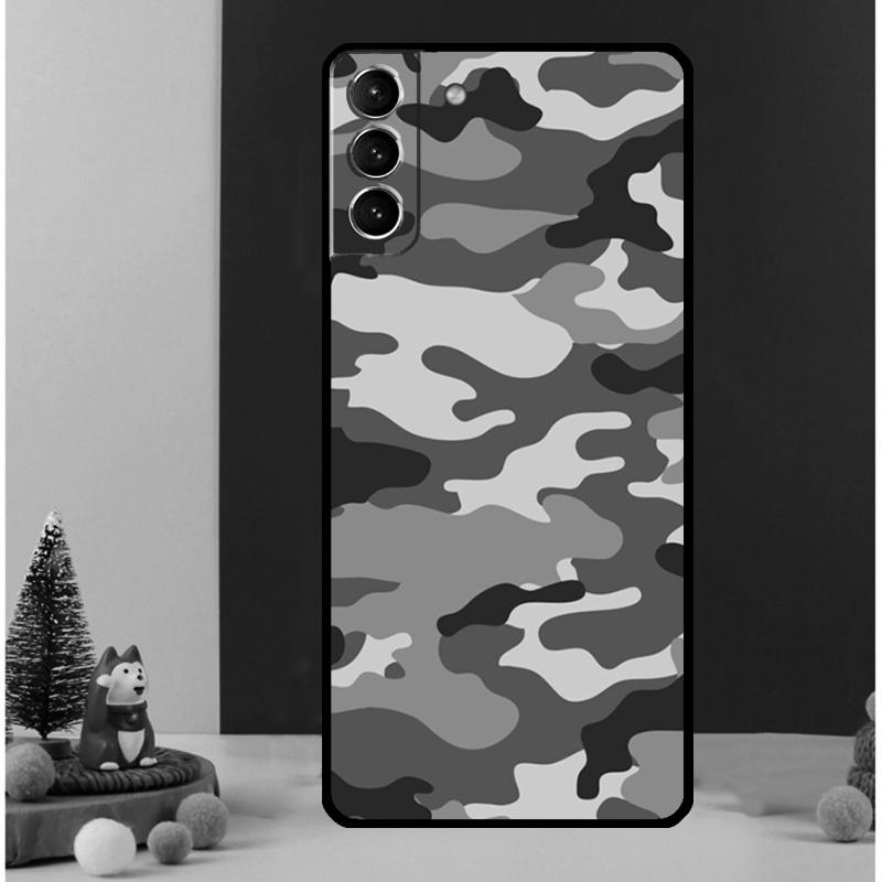 Camouflage Camo Case For Samsung Galaxy S25 S26 Ultra S21 S22 S20 S23 S24 Ultra S10 Plus S25 FE Cover Funda